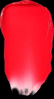 a close up of a red paint with a black background
