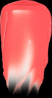 a close up of a red and white object