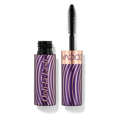 a close up of a mascara on a white background