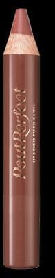 a close up of a pink lipstick on a black background