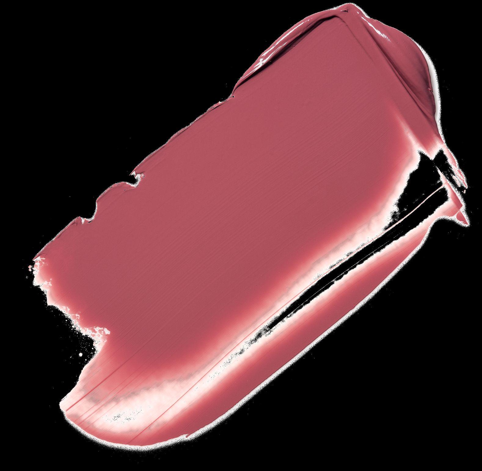 a close up of a pink lipstick on a black background