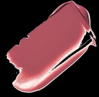 a close up of a pink lipstick on a black background