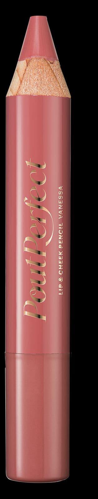a close up of a pink lipstick on a black background