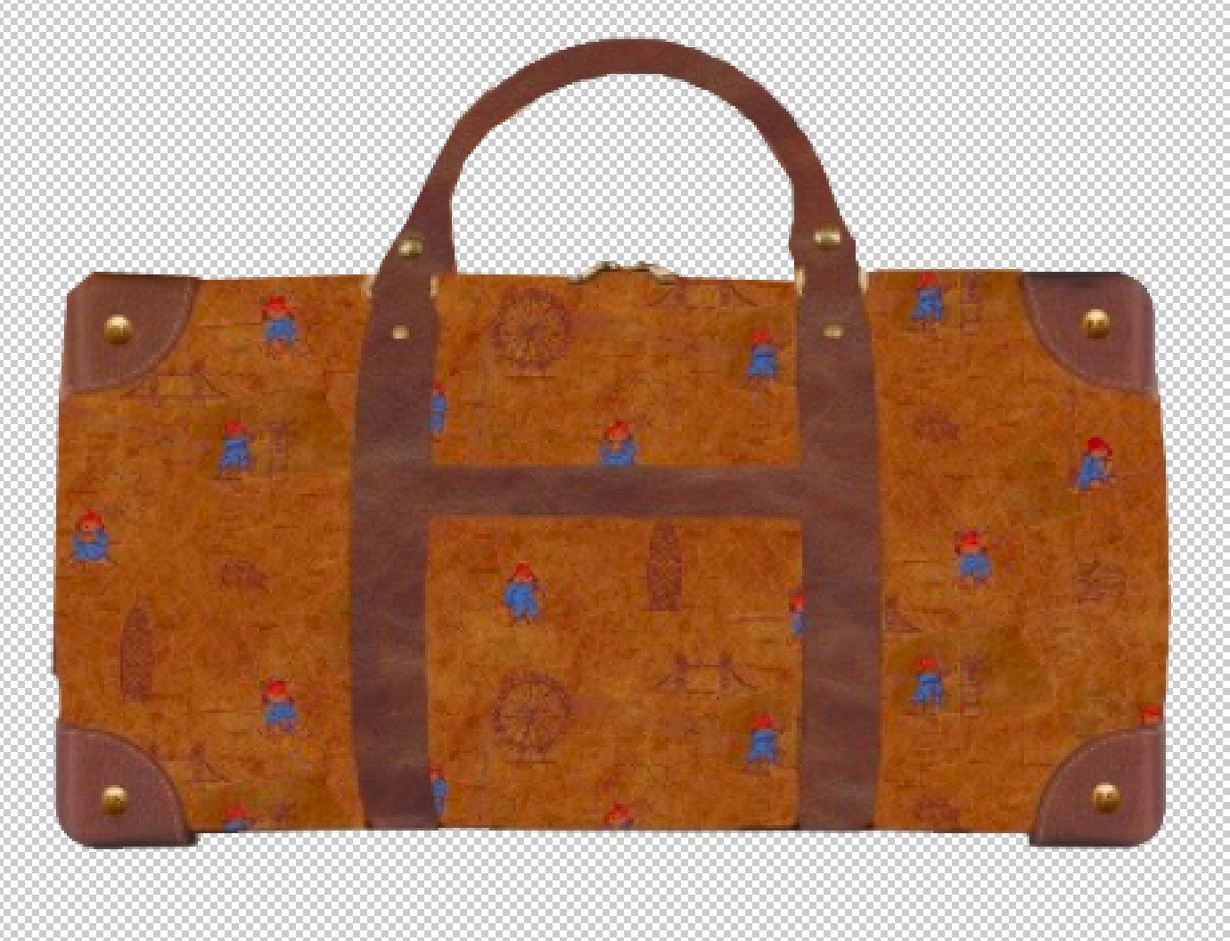 a brown bag with a pattern on it