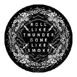 a black and white picture of a quote in a circle