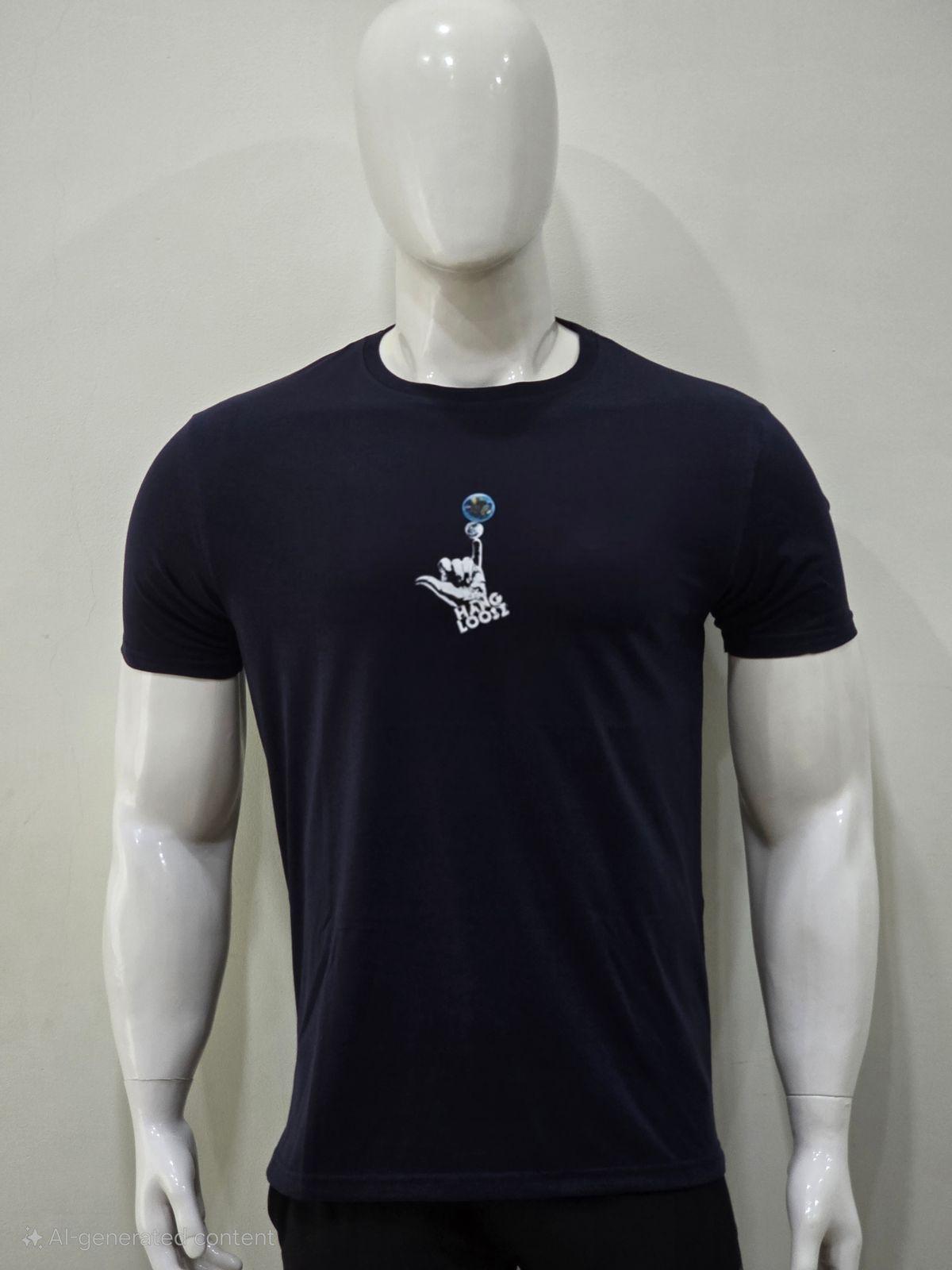 a mannequin wearing a t - shirt with a hand on it