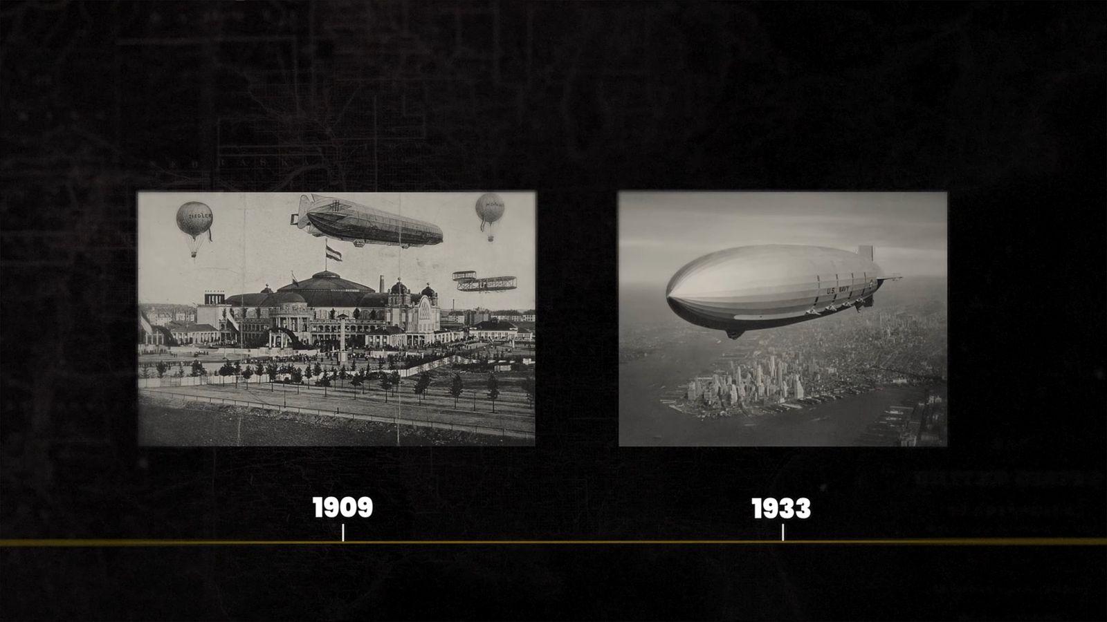 a black and white photo of a large balloon