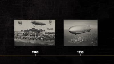 a black and white photo of a large balloon