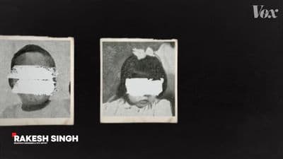 two pictures of two women with blindfolds on them