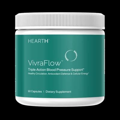 a jar of vitaflow vitamin supplement