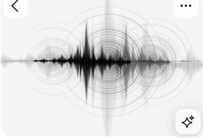 a black and white photo of a sound wave