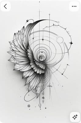 a black and white drawing of a flower