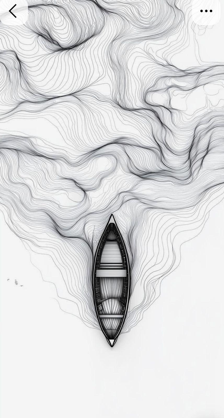 a boat floating on top of a body of water