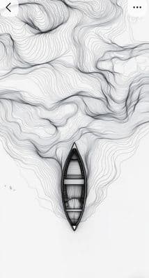 a boat floating on top of a body of water