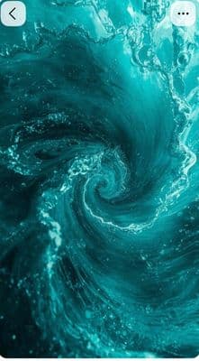 a cell phone with an image of a wave