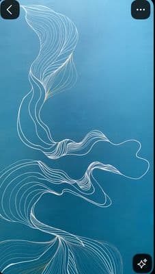 a picture of a cell phone with a drawing on it