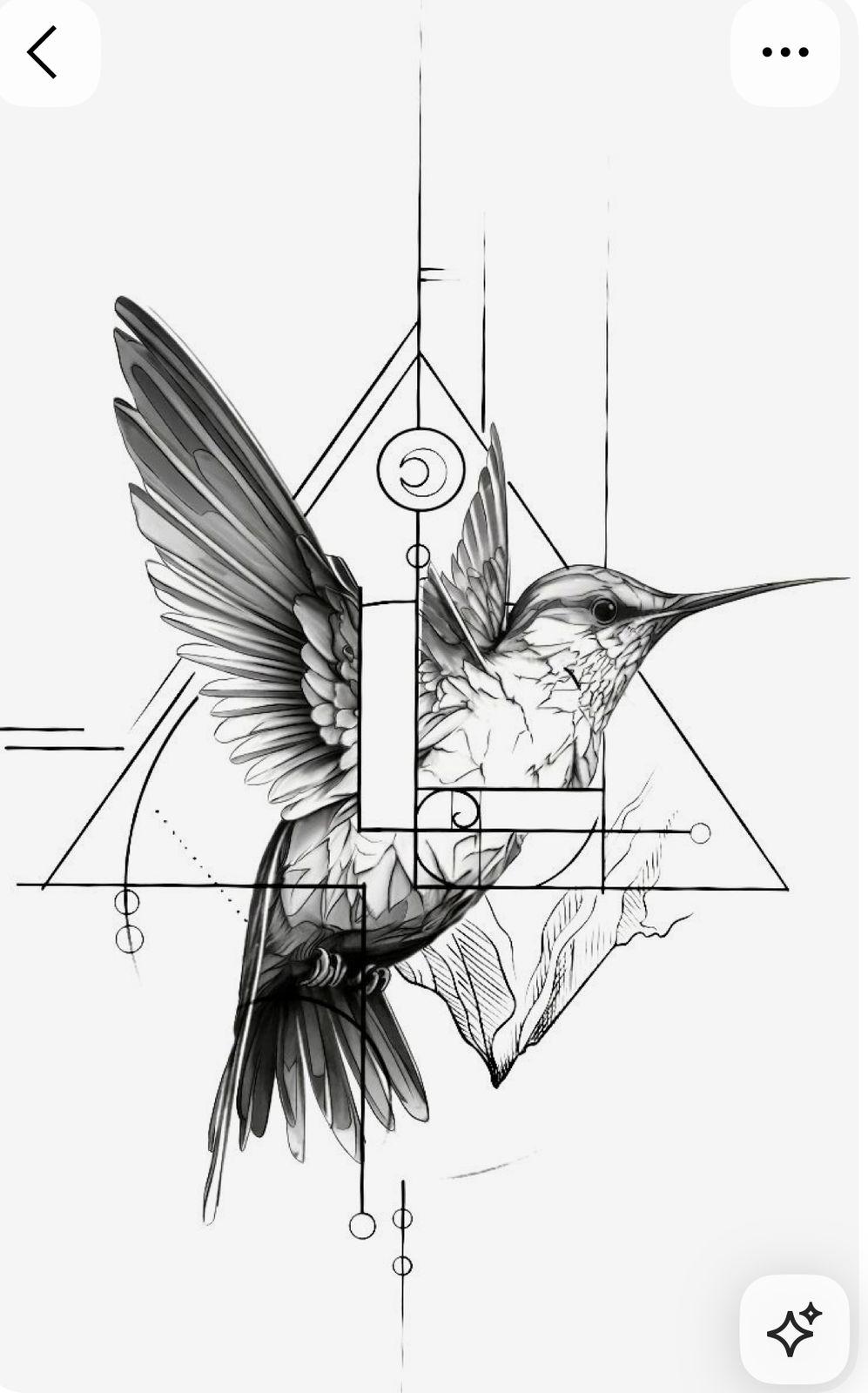 a black and white photo of a hummingbird