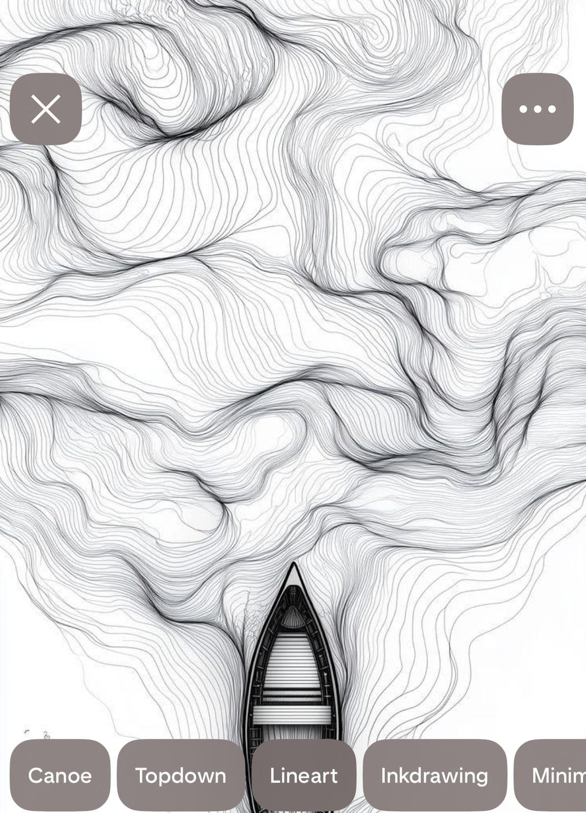a boat floating on top of a lake surrounded by mountains