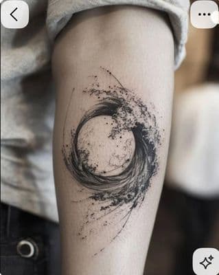 a person with a tattoo on their arm