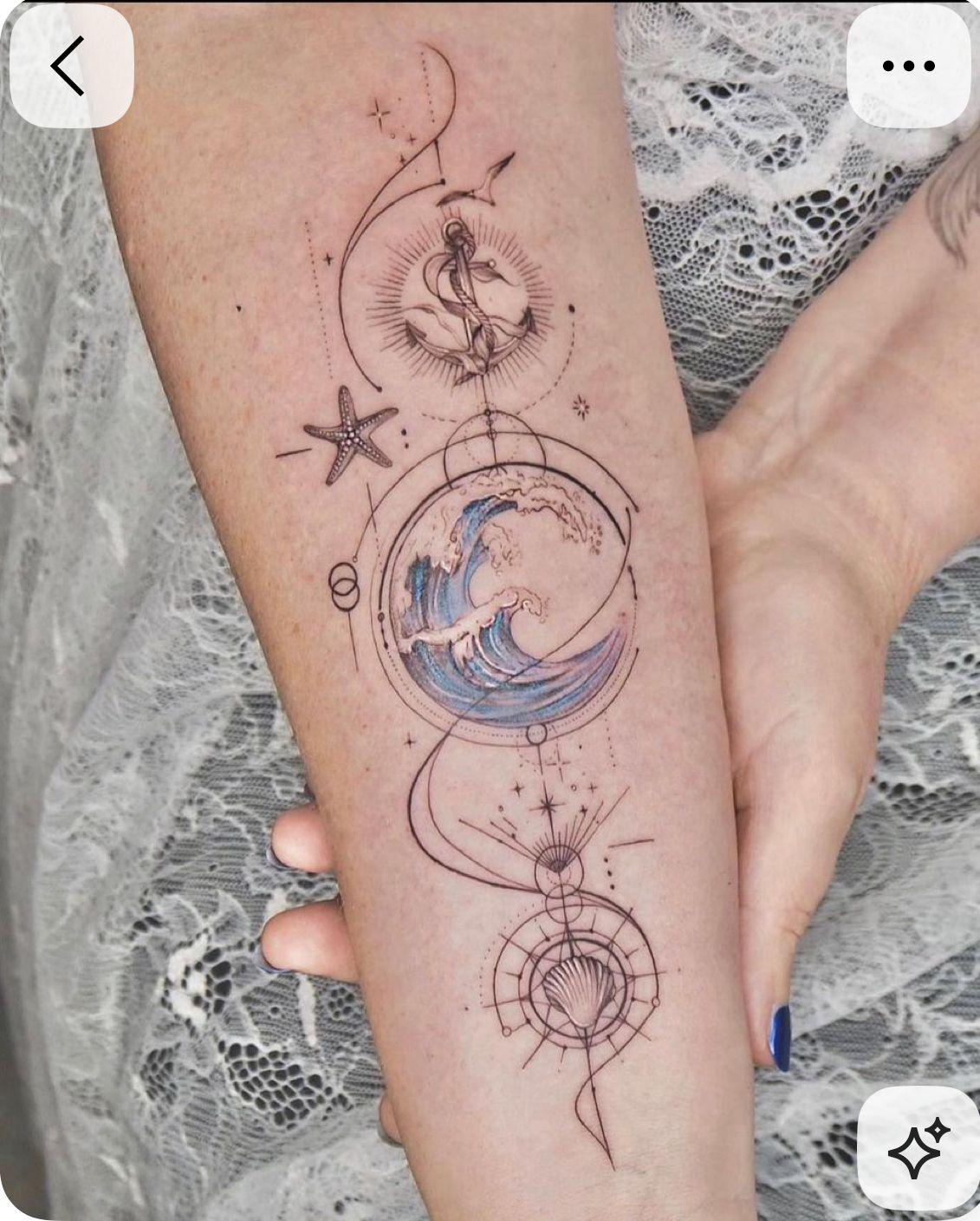 a woman's arm with a tattoo on it