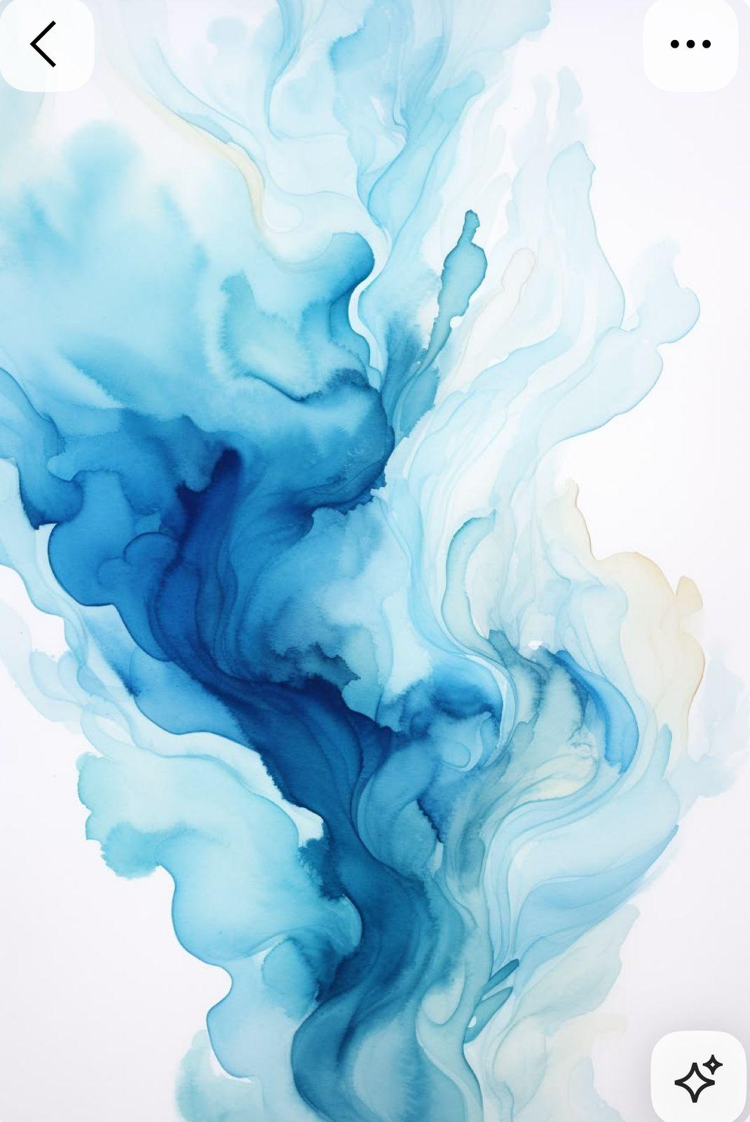 an iphone with a blue and white background