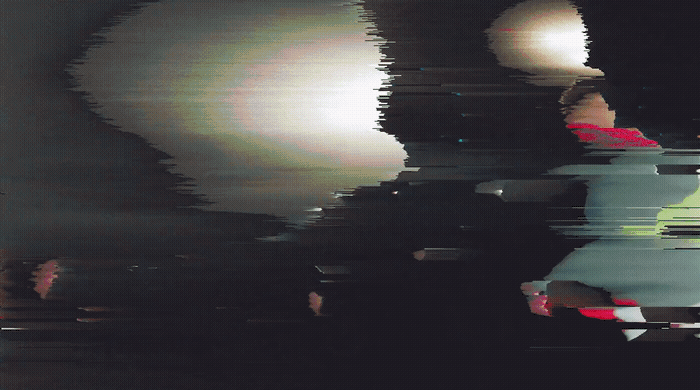 a reflection of a person in the water