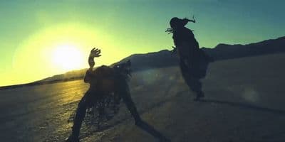 a couple of people that are jumping in the air