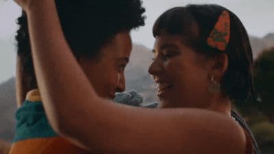 a man and a woman standing next to each other