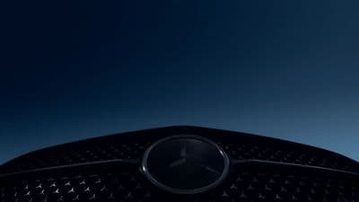 a close up of the front end of a car