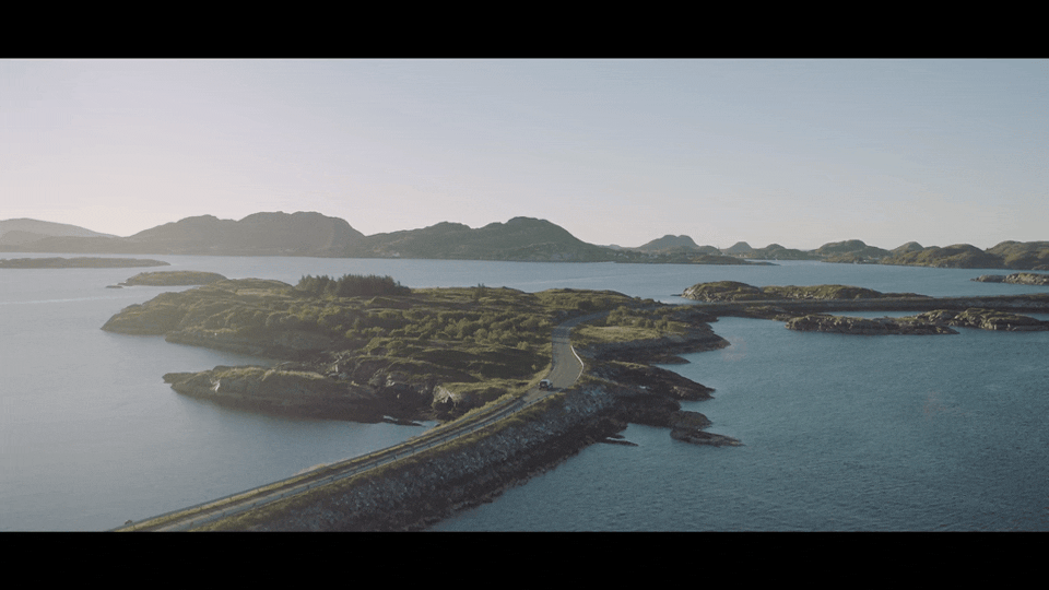 a large body of water surrounded by mountains