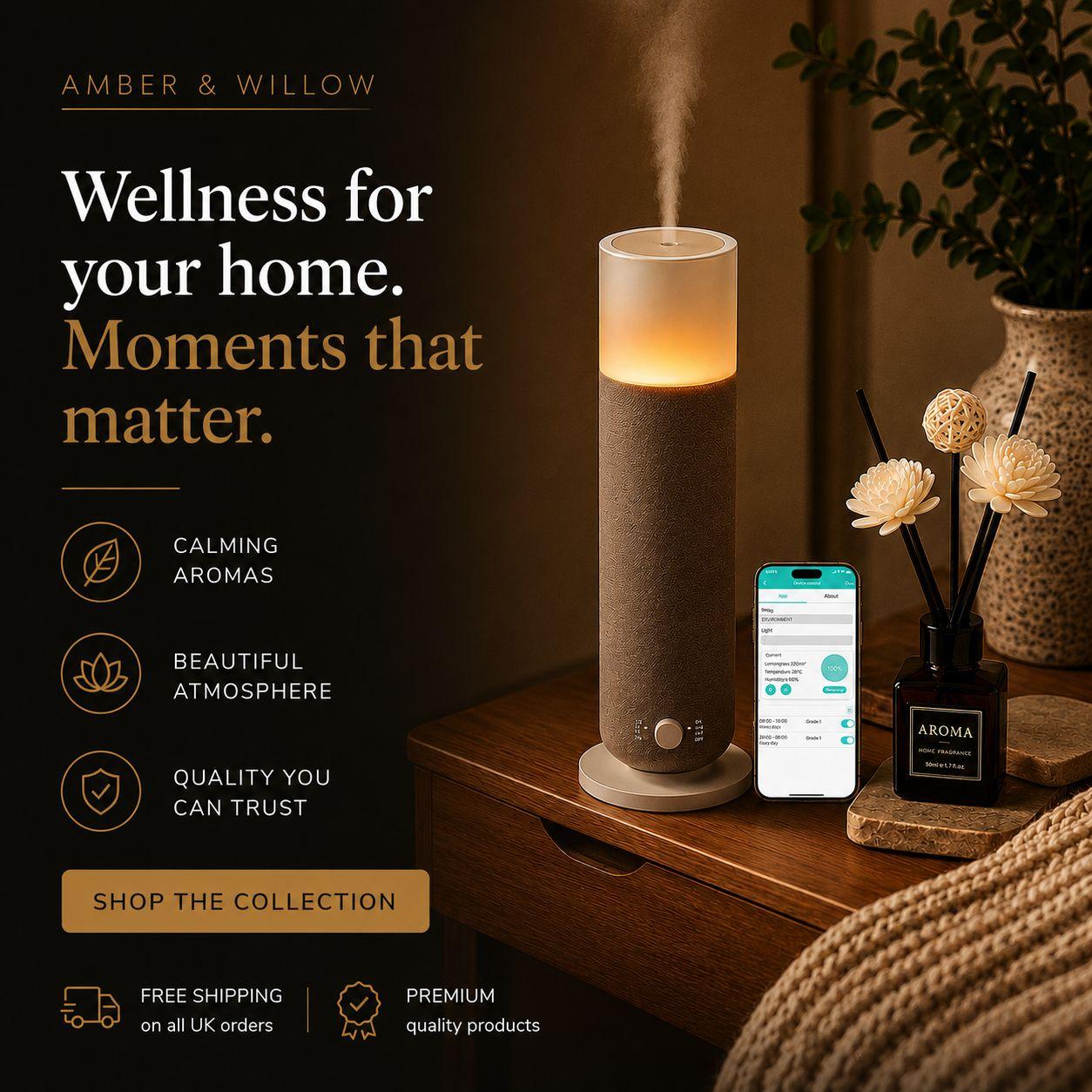 an advertisement for a new smart speaker system