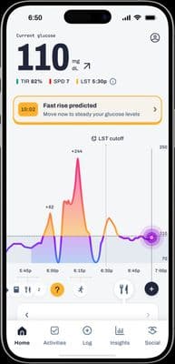 a cell phone showing the speed of a bike