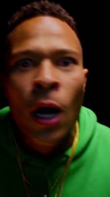 a man with a surprised look on his face