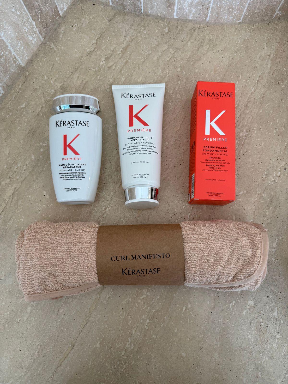 the contents of a personal care kit laid out on the floor