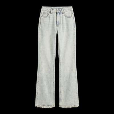 a pair of jeans on a black background