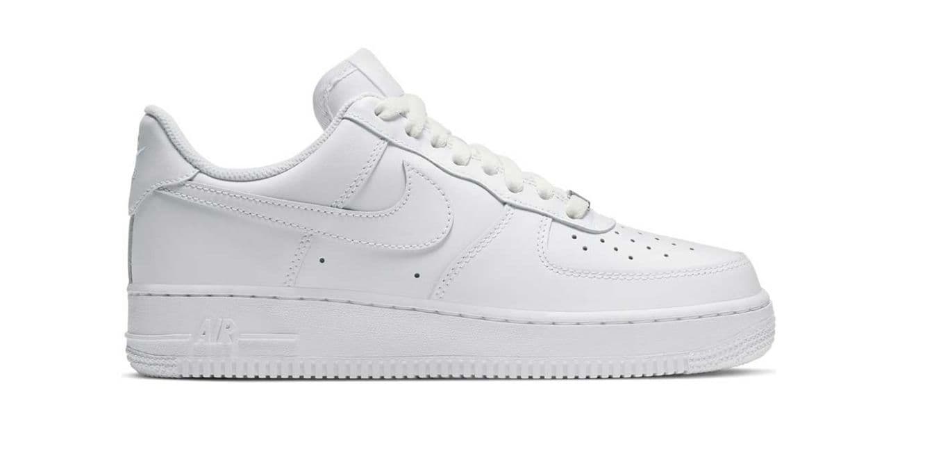 a white nike air force sneakers on a white background