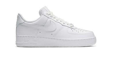 a white nike air force sneakers on a white background