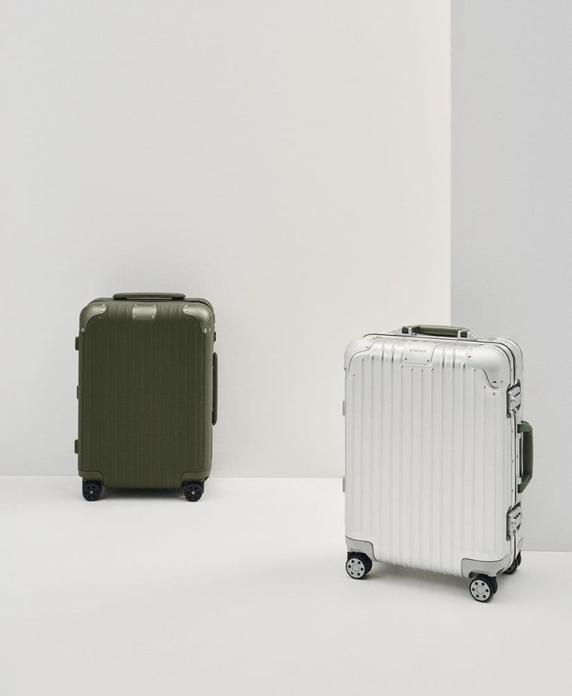 a couple of suitcases sitting next to each other