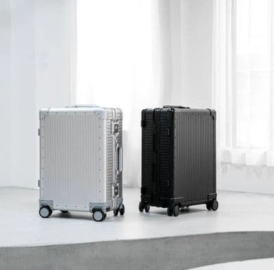 a couple of suitcases sitting next to each other