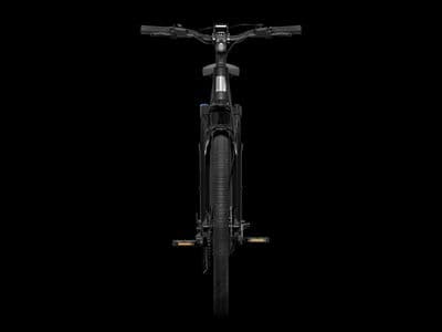 a close up of a bike on a black background