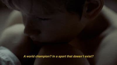 a young child with a sad look on his face