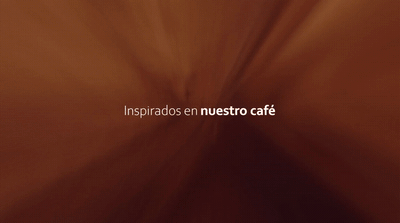 a brown background with the words inspiraddos en nuestro cafe