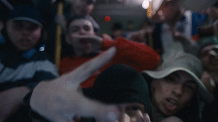 a group of people riding on a bus