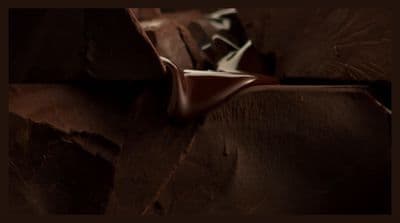 a close up of a piece of chocolate