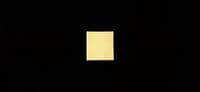 a black square with a yellow rectangle on it
