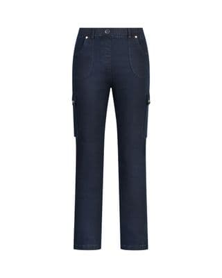 a picture of a pair of dark blue jeans
