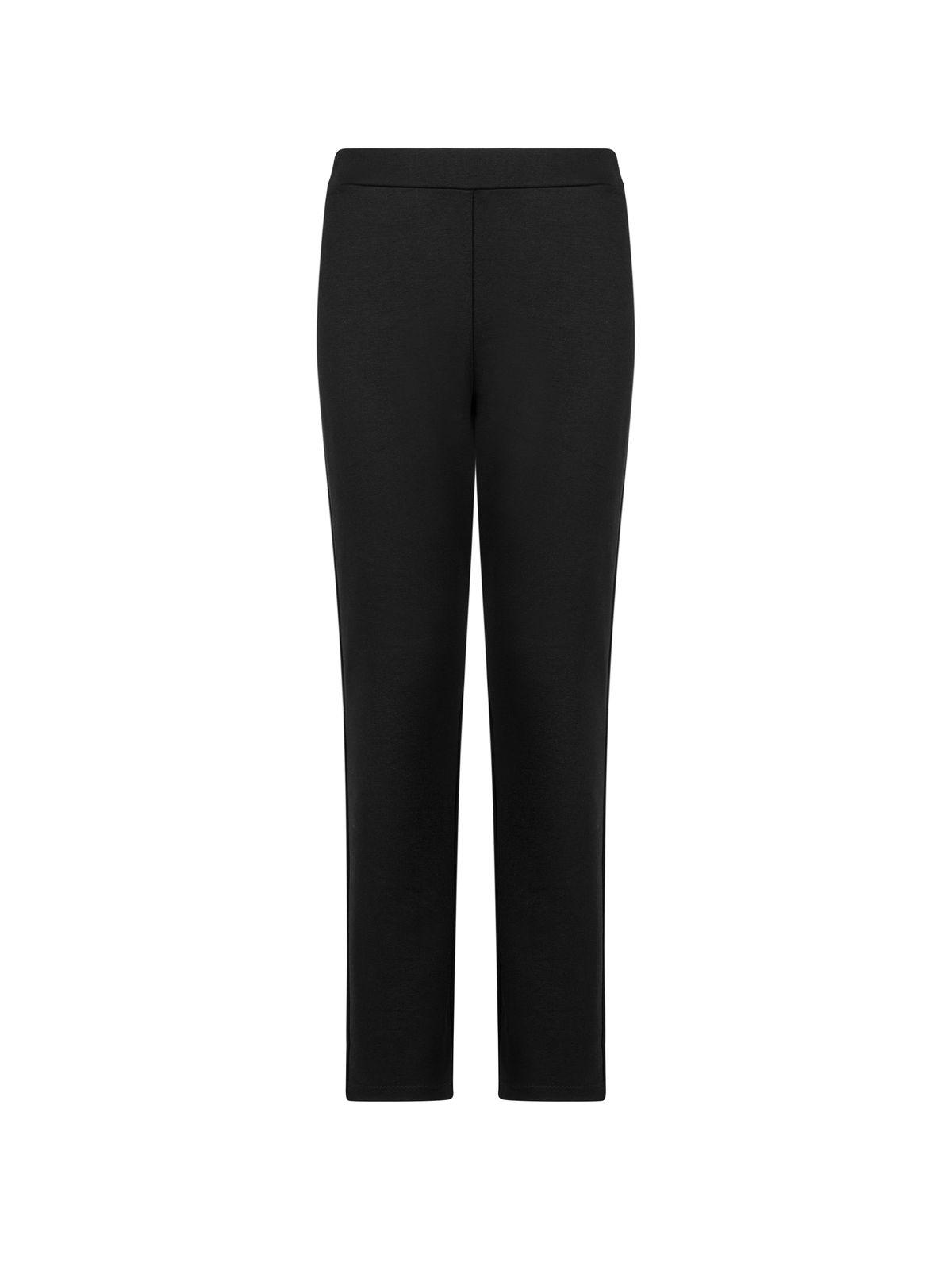 a women's black pants on a white background