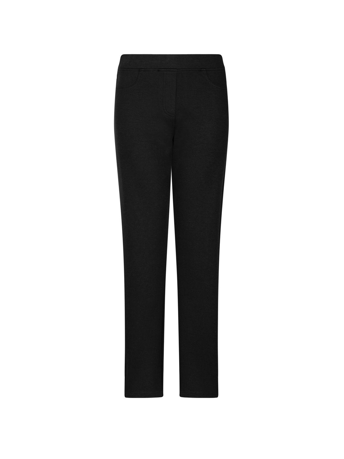 a women's black pants on a white background