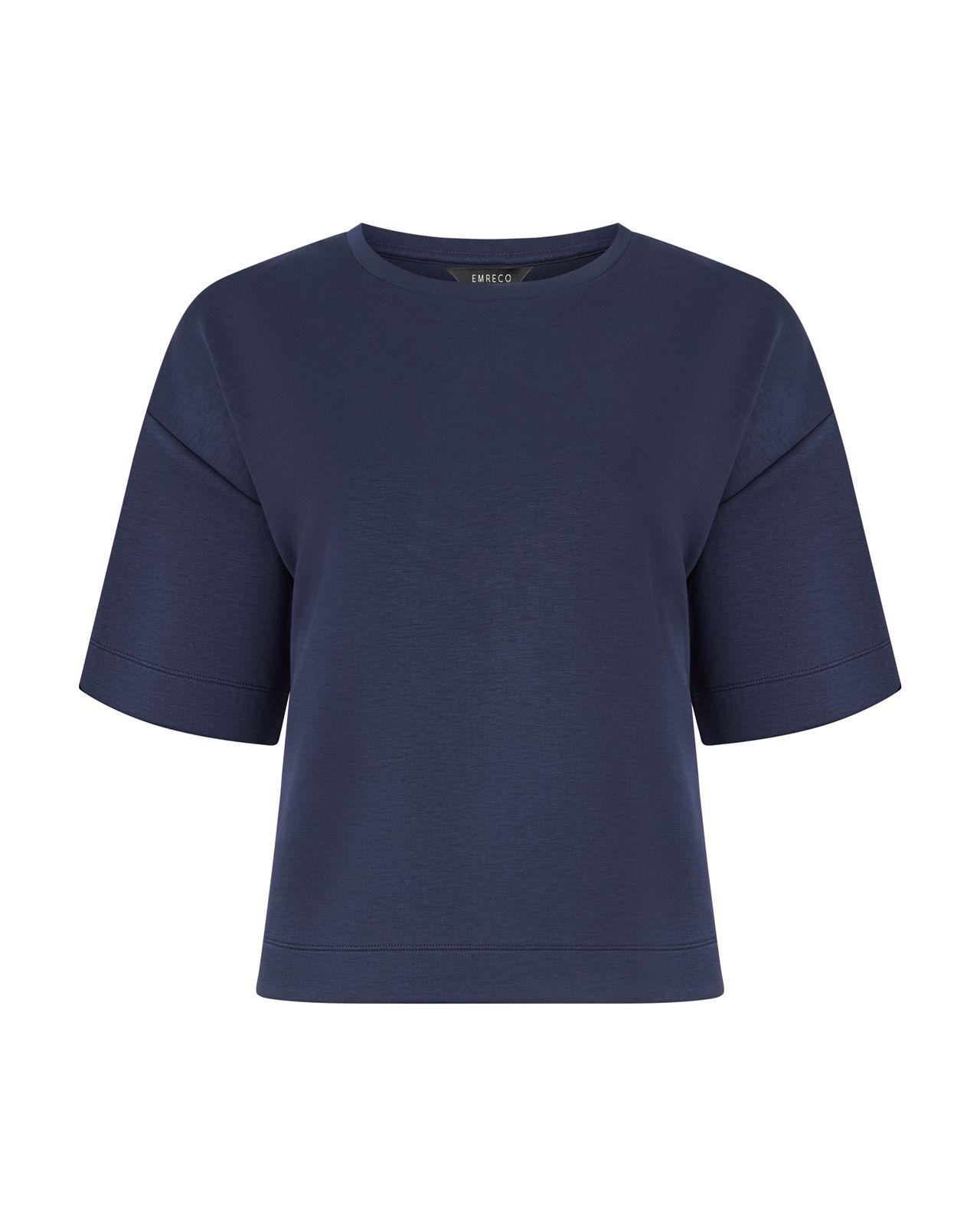a women's t - shirt in a dark blue color