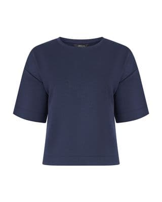 a women's t - shirt in a dark blue color